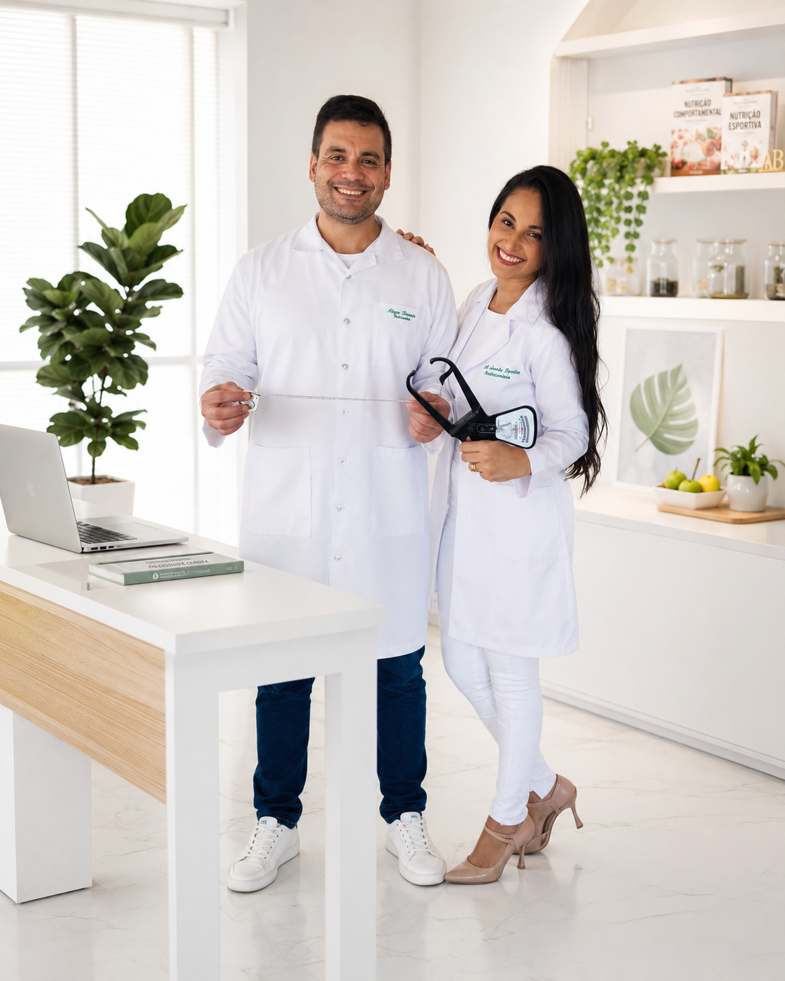 Equipe da MLD Nutrição e Saúde em consultório